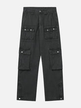 Pantalon cargo en denim à poches multiples